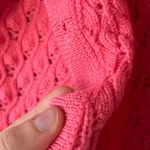 Trina Turk  Pink Button Down 3/4 Sleeves Cardigan 100% Merino Wool Women’s Size M Photo 11