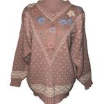 Vintage Melbourne Elements Hand Knit Women Sweater Size Large Please Read! Pink Photo 0