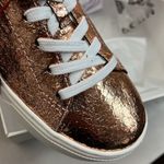 Schutz  Metallic Gold Sneakers Photo 12