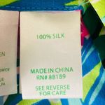 Lilly Pulitzer silk floral “Elsa” popover long sleeved NWT blouse. Size Large. Photo 4