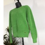 Michael Kors Women Sweater XS Long Sleeve Pullover Knit Y2K Minimalist Green Photo 1
