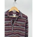 Ariat Womens Purple Striped Pullover Tunic Flannel Size M Relaxed Casual Western Photo 3