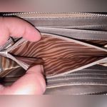 Dana Buchman  Brown and Gold Animal Print Zip-Around Wallet Photo 5