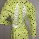 AFRM Revolve Green floral long sleeve dress with beautiful detail back. #82 Photo 12