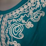 Woman Within  NWOT  Embroidered Knit Tunic Top Boho Waterfall Size 1x Photo 3