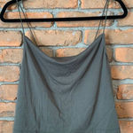 Aeropostale Tank Top Women's Size Medium Green Seriously Soft Cropped Cami Cowl Photo 0