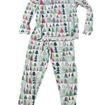 HonestBaby Organic Cotton Holiday Feelin' Pine Jammies Pajamas XXLarge White Size XXL Photo 0