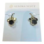 Kendra Scott  x Disney Minnie Mouse Black Gold Drop Earrings Authentic – New Photo 1