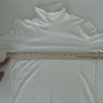 Max Mara Sweater Womens Medium Cream Ecru Turtleneck Jersey Viscose Jumper Luxe Photo 8