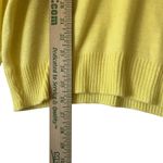 Vintage 100% Orlon Acrylic V Neck Sweater Binghamton Knitting Yellow Size L Photo 6