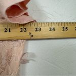 Badgley Mischka  Pink Floral Appliqué Short Sleeve Blouse Womens XXL Coquette Top Photo 7