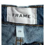 Frame Jeans Le Slouch Denim Medium Wash Straight Button Fly Leg Patch Mending Photo 4