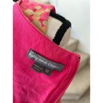 Vintage Y2K Hot Pink & Green Polka Dot Rhinestone Fringe Silk Slip Dress Size 12 Photo 6