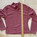 Woolrich  Women's Grenadine Fleece Sweater Rust Red‎  Long Sleeve 1/4 Zip Size L Photo 4