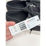 Superga  Sneakers Classic Black Canvas Mens Size 8 Lace Up Fashion Shoes NEW Photo 5