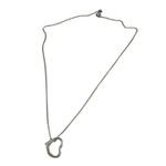 Necklace stainless Silver tone heart 18 inch lobster claw adjustable clasp Photo 4