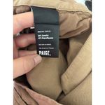 Paige Dallas Pant Womens 4 Camel Pleated Wide Leg Linen Blend Trouser Career Photo 4