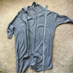 Leo & Nicole  Gray Open Front Long Sleeve Cardigan Sweater - S - EUC Photo 7