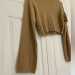 Windsor super soft cropped tan sweater size small Photo 3