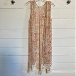 Jack by BB Dakota Jack Women‎ Long Sheer Floral Cardigan Medium Polyester/Crochet Lace Beach Cover Photo 2