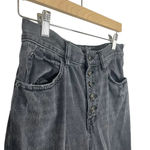 Free People Blossom High Rise Distressed Rigid Jeans in Black Size 27 Photo 7