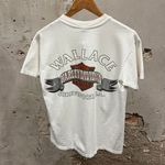 Harley Davidson Vintage 1990 Women’s White Floral Print Shreveport Tee Medium M Photo 5