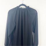 Ralph Lauren LAUREN Classic Black Embroidered Georgette Dress, Size 8 Photo 11