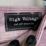 Volcom  High Voltage Lavender Tie Dye Cut Off Shorts Photo 4