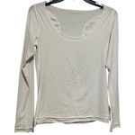 Lululemon Athletic Shirt Womens ~8 White Medium Long‎ Sleeve Casual Scoop #MN5 Photo 0