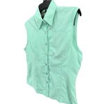 Stillwater Supply Top Womens M Aqua Green Ripstop Outdoor UPF Sleeveless Shirt Size M Photo 1
