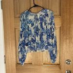 Free People Up For Anything Mesh Top Blue & White Tea Combo size s/p Photo 7