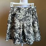 Anthropologie ANTHROPOLOGY moulinette soeurs grey and white cotton and silk mini floral skirt Photo 0