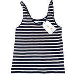 Current/Elliott Striped Twisted Cotton Marinier Jersey Tank size 1 Photo 1