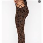 White Fox Boutique  Brown Floral Boot Cut Pants Photo 1