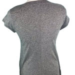 FOR THE REPUBLIC  Gray V-Neck T-Shirt Dress Size Medium Cotton Blend Pockets Photo 3