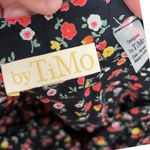 by‎ Timo Womens Summer Dress Small Long Sleeve Dark Floral Midi Ruffle Multi Photo 5