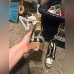 Fendi Tri Color Peep Toe Pumps Photo 3