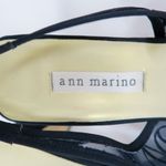 Vintage 90s Ann Marino Navy Floral Mesh Heels Blue Size 8 Photo 9