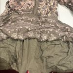 Free People  Women's Green Pink
Boho Floral Long Sleeve Mini Dress
Size Medium Photo 8