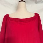 Greylin Crochet Boho Womens Top Sz M Peasant Festival Red Dainty Coastal Folk Size M Photo 1