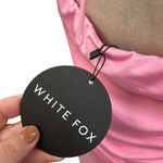 White Fox Boutique  The Long Run Mini Dress Pink Halter‎ Bodycon Size XL Photo 10