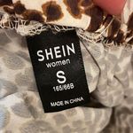 SheIn Leopard Print Mini Skirt Tiered Prairie Western Animal Print Pull On S Photo 2