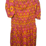 ZARA  Printed Midi Dress Puff‎ Sleeves Off the Shoulders Smocking  Cotton Boho Photo 0