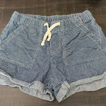 BDG  Navy Striped High Waist Women's Shorts Size S Photo 0