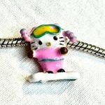 Hello Kitty  skiing *RARE* hand-painted charm Photo 0