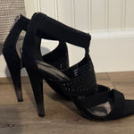 Audrey Brooke  Black Strappy Heels Photo 0