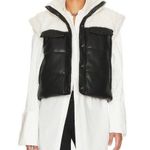 Lovers + Friends Greenpoint Twofer Puffer Jacket Black Size XL NWT Photo 2