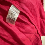 Solid & Striped  ruffled cuff linen midi shirt dress fuchsia Barbie pink spring Photo 6