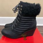 Zigi Soho Black Ames Wedge Boots Size 10 Photo 6