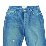 We The Free Free People Jeans Sz 29 Maggie Mid Rise Straight Leg Distressed Boho Casual Crop Photo 2